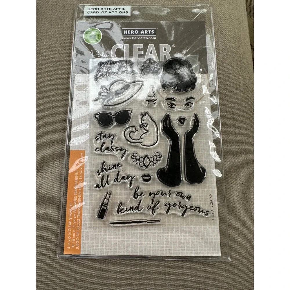 Hero Arts Clear Stamps Dies Bundle Feb April 2017‎ Card Kit Stay Classy 3 Sets